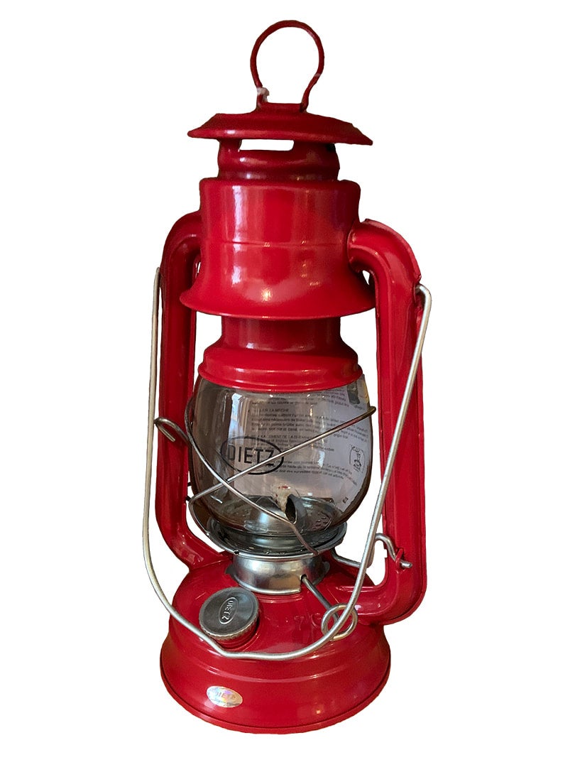 RED Vintage Dietz Comet Battery Lantern 