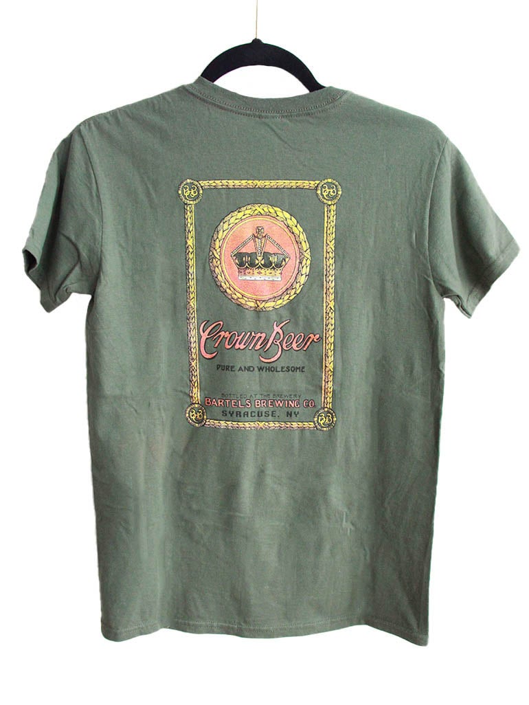 Bartel Back Design Green Crown Beer Shirt | The Onondaga Historical ...